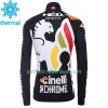 Radbekleidung Radtrikot Langarm + Lang Trägerhose 2017 Cinelli Chrome Winter Thermal Fleece N001